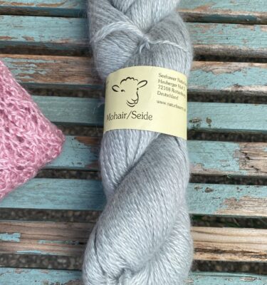 mohair zijde licht grijs