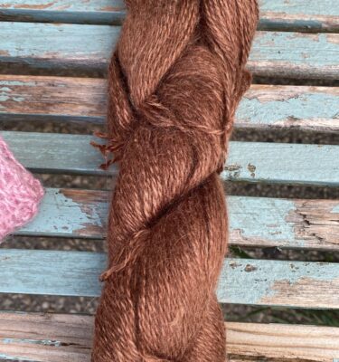 Mohair Zijde bruin