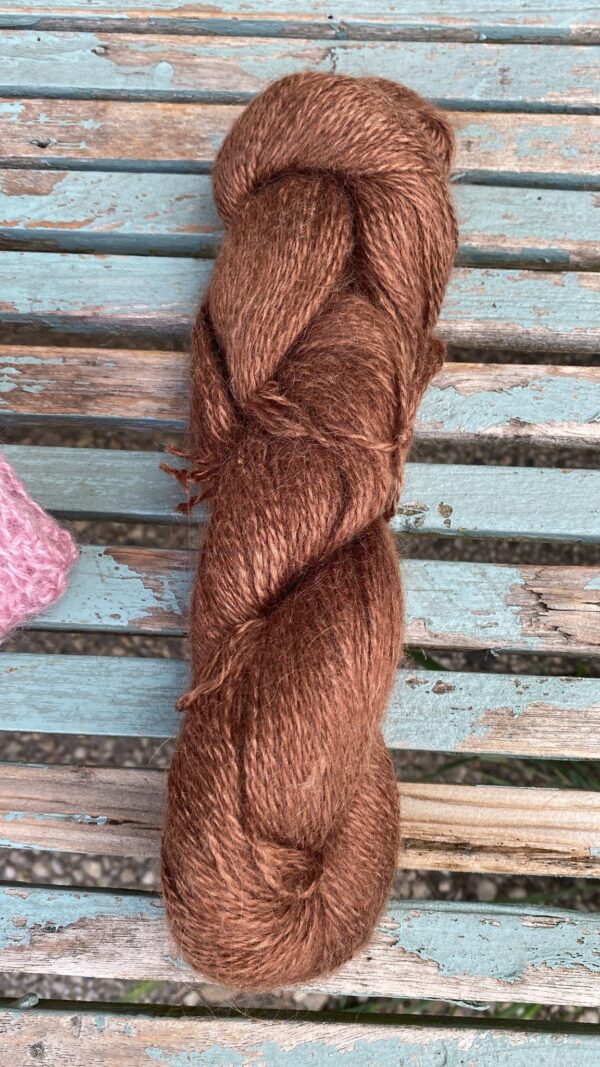 Mohair Zijde bruin