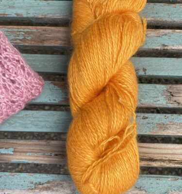 Mohair Zijde geel