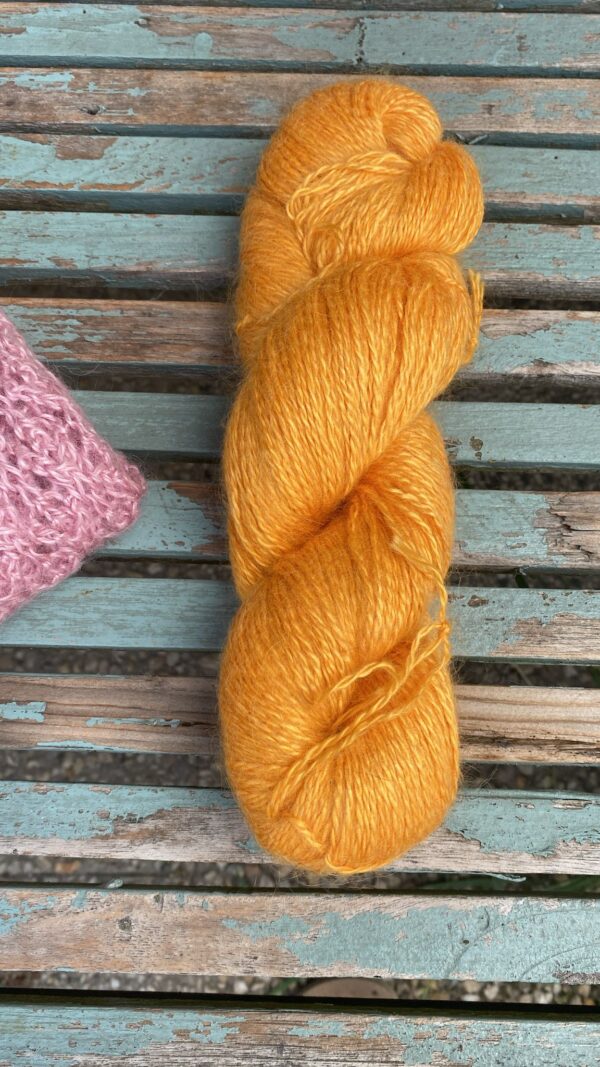Mohair Zijde geel
