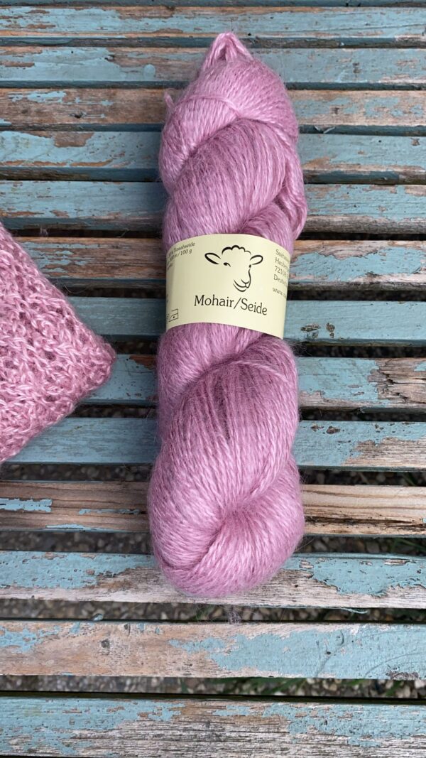 Mohair Zijde roze