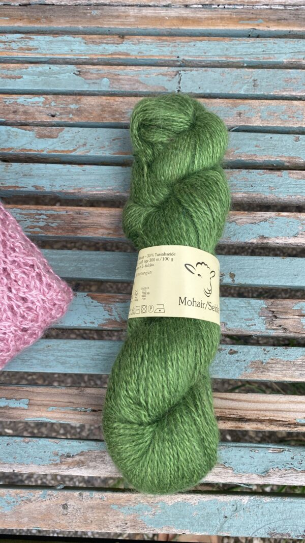 Mohair Zijde appelgroen