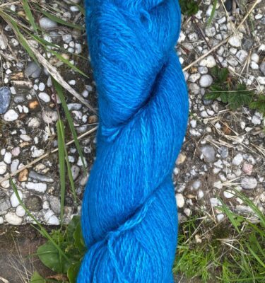 Mohair Zijde pauwblauw